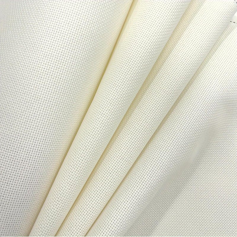 Zhenqing 14CT Aida Cloth - 30x35 Inch Cross Stitch Fabric for Embroidery, Pre-Cut Needlework Material, Acid-Free, Durable Weave(Beige) - Image 1
